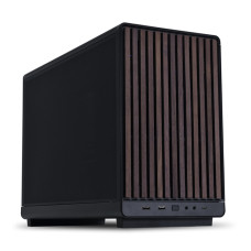 Lian Li A3-mATX-WD-26.3L Micro Form Factor Chassis-No Fans Included-Supports 360mm AIO-Modularity Design-for M-ATX, ITX Motherboard-DAN Cases Collaboration-Wood Front Panel-Black (A3X-WD)